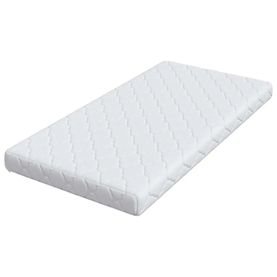 Matelas Blanc 80 x 160 cm Tissu jacquard - 4