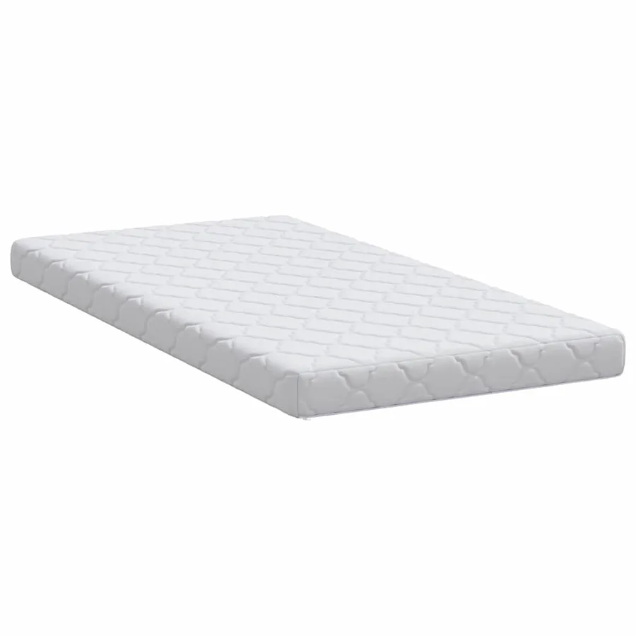 Matelas Blanc 80 x 160 cm Tissu jacquard - 5