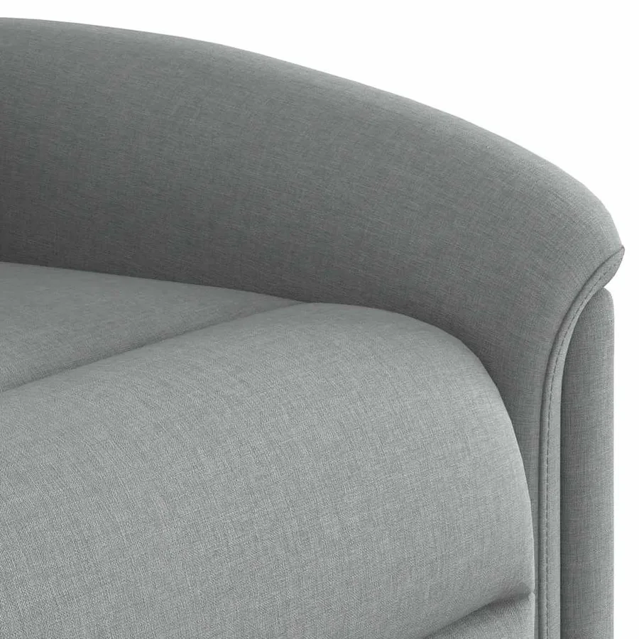 Fauteuil de massage inclinable électrique gris clair tissu - 11
