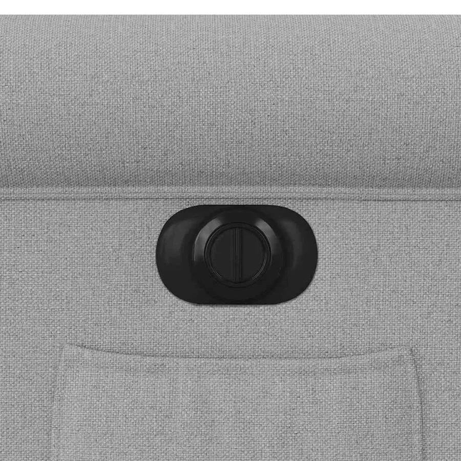 Fauteuil inclinable électrique gris nuage tissu - 13