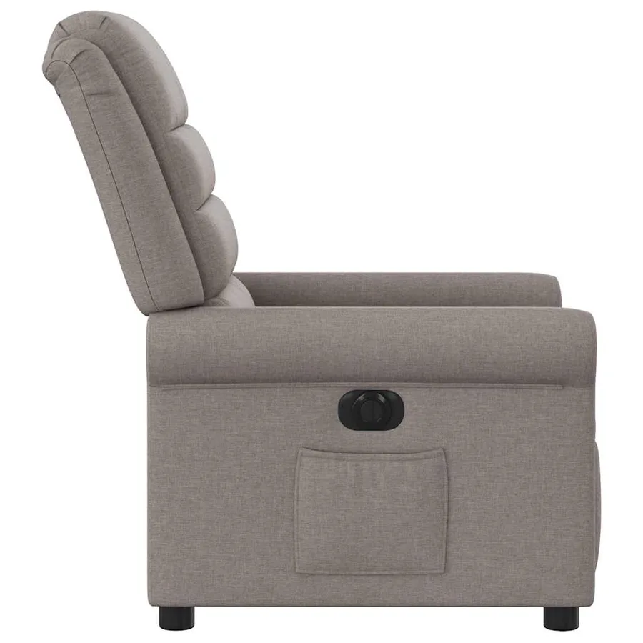 Fauteuil inclinable électrique Taupe Tissu - 6