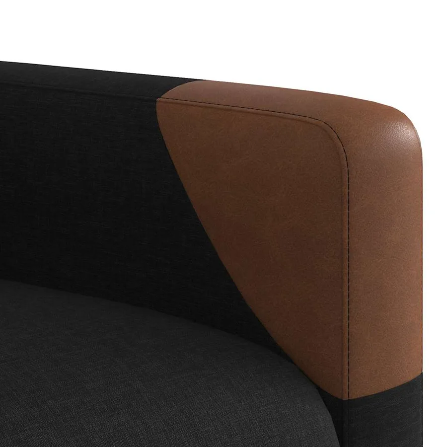 Fauteuil inclinable Noir Tissu - 9