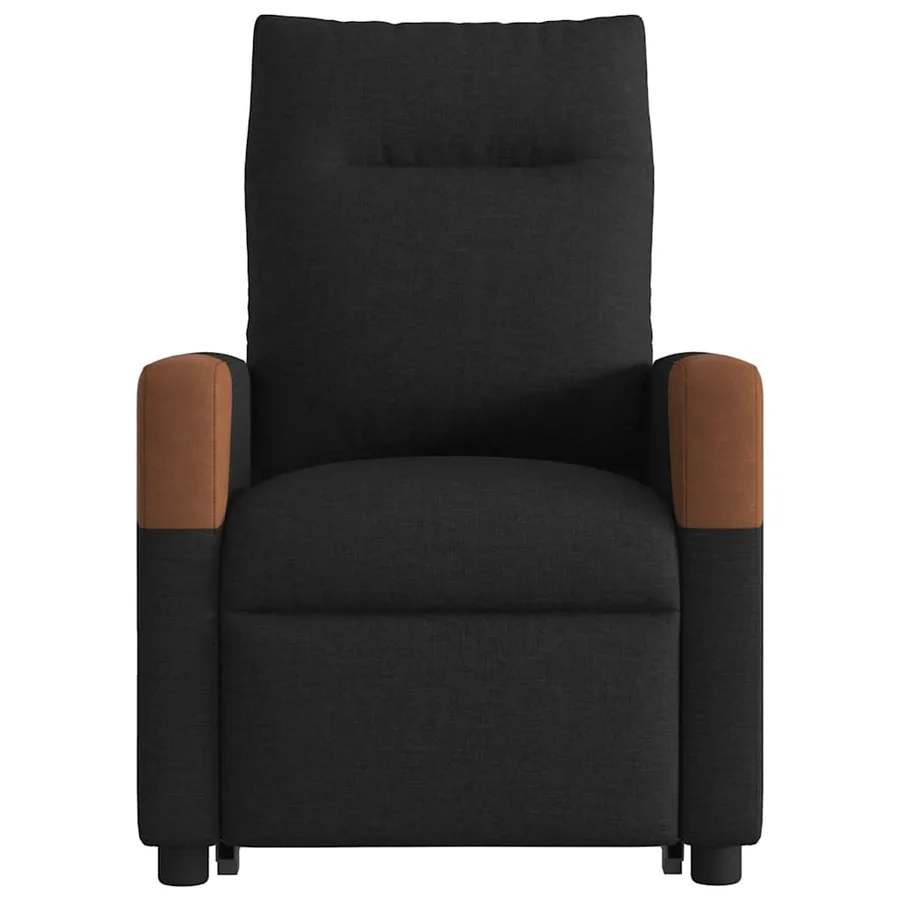 Fauteuil inclinable noir tissu - 5
