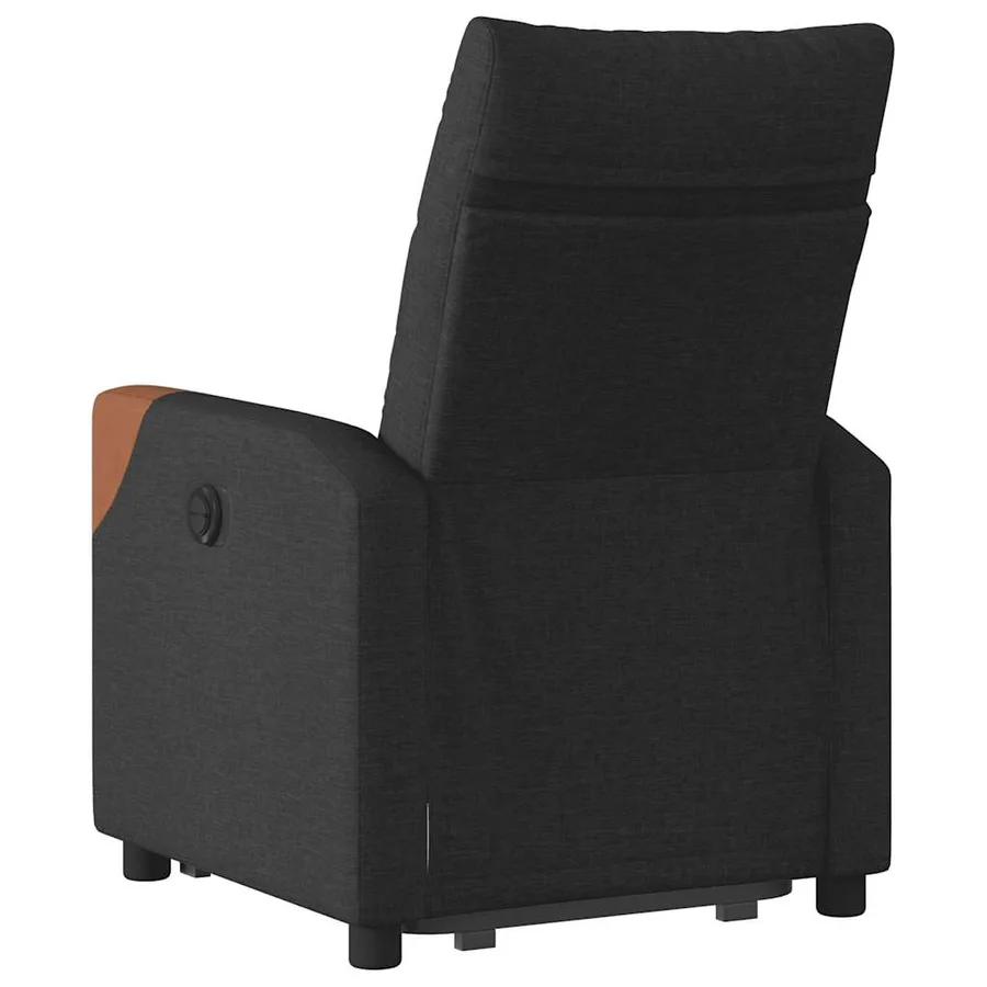 Fauteuil inclinable noir tissu - 7