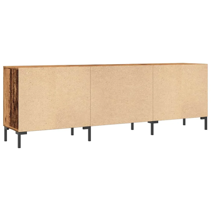 Meuble TV vieux bois 150x30x50 cm bois d'ingénierie - 7