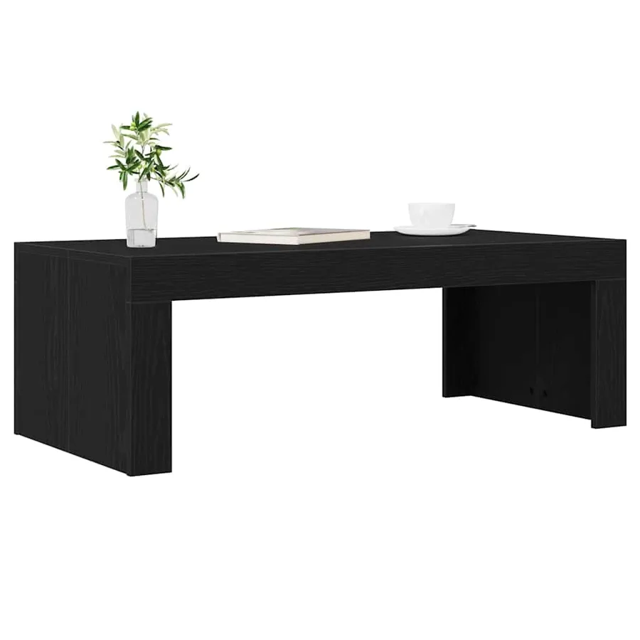 Table basse Chêne noir 102 x 50 x 35 cm Bois d'ingénierie - 3