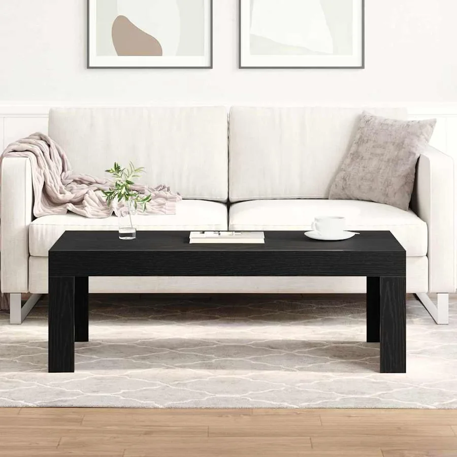 Table basse Chêne noir 102 x 50 x 35 cm Bois d'ingénierie - 4