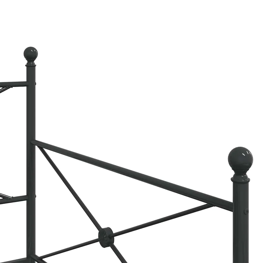 Lit de jour avec gigogne sans matelas noir 107x203 cm acier - 10