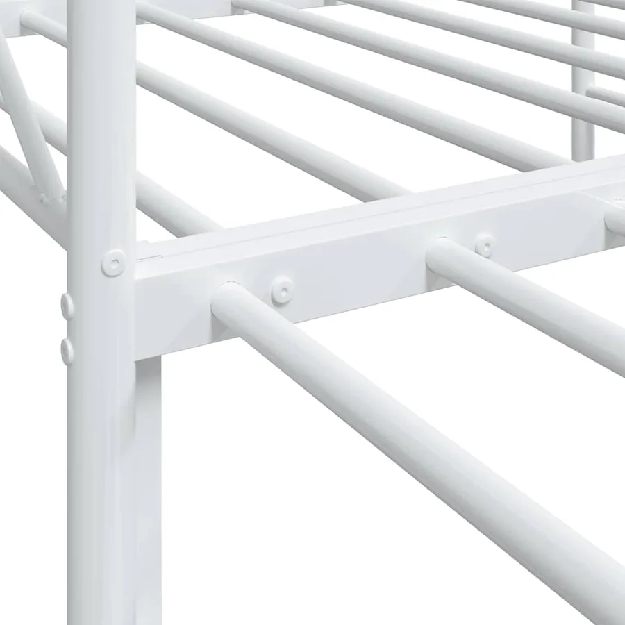 Lit de jour avec gigogne sans matelas blanc 75x190 cm - 11