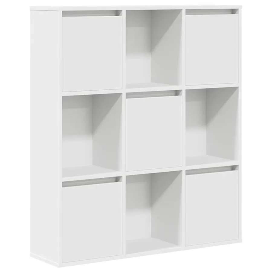 Bibliothèque blanc 89x24x101,5 cm bois d'ingénierie - 2