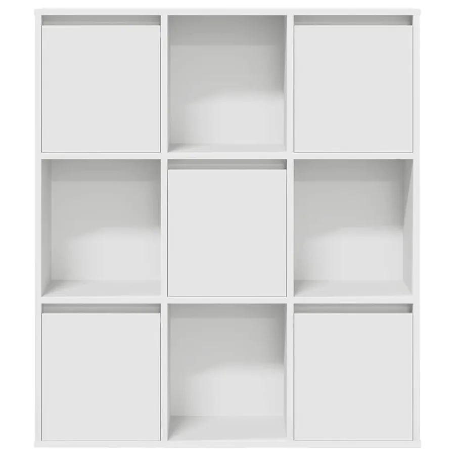 Bibliothèque blanc 89x24x101,5 cm bois d'ingénierie - 4