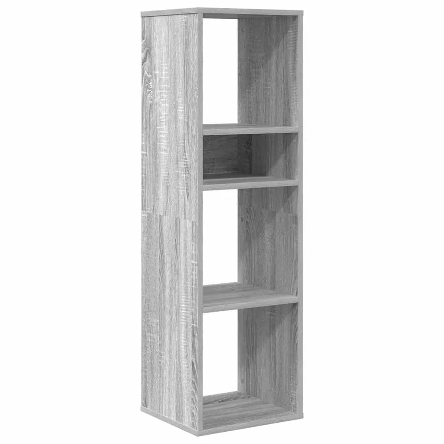 Bibliothèque sonoma gris 34x31x112 cm bois d'ingénierie - 2