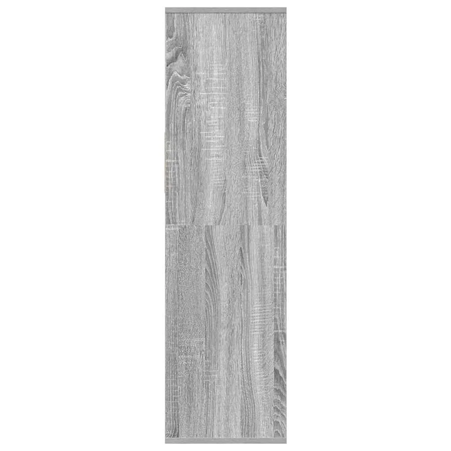 Bibliothèque sonoma gris 34x31x112 cm bois d'ingénierie - 5