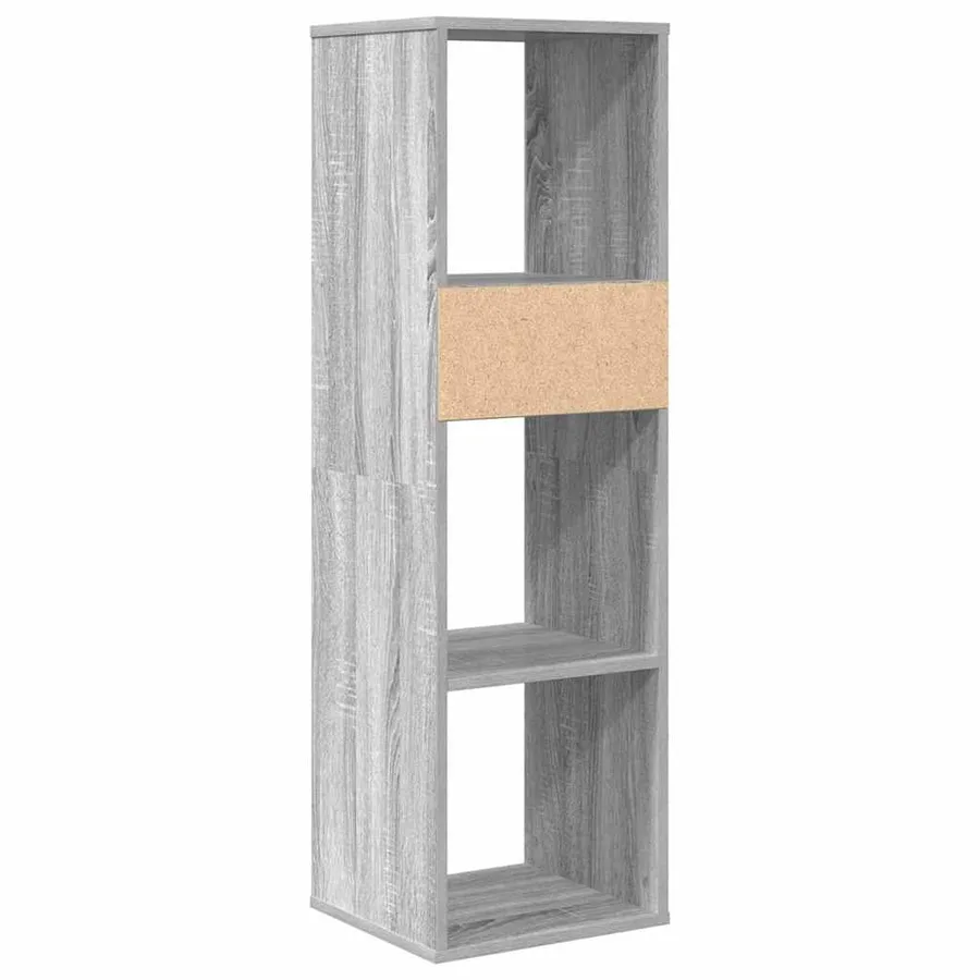 Bibliothèque sonoma gris 34x31x112 cm bois d'ingénierie - 6