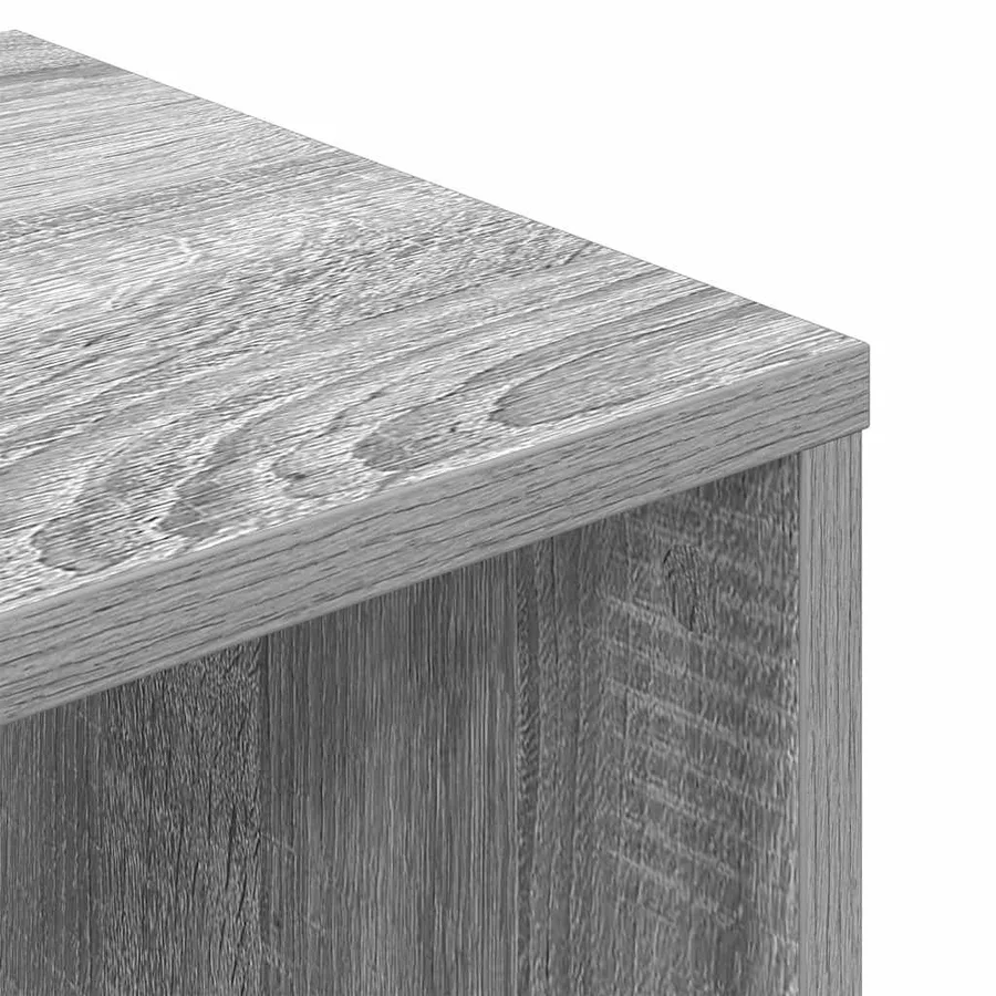 Bibliothèque sonoma gris 34x31x112 cm bois d'ingénierie - 7