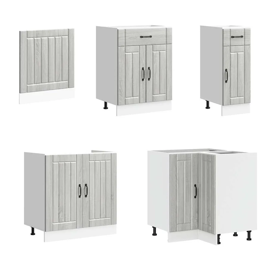 Ensemble d'armoires de cuisine 11 pcs Lucca bois d'ingénierie - 4