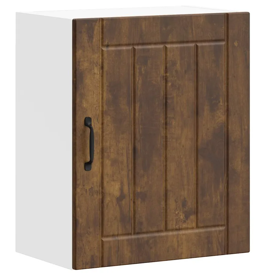 Armoires murales de cuisine 2 pcs Lucca en bois d'ingénierie chêne fumé - 5