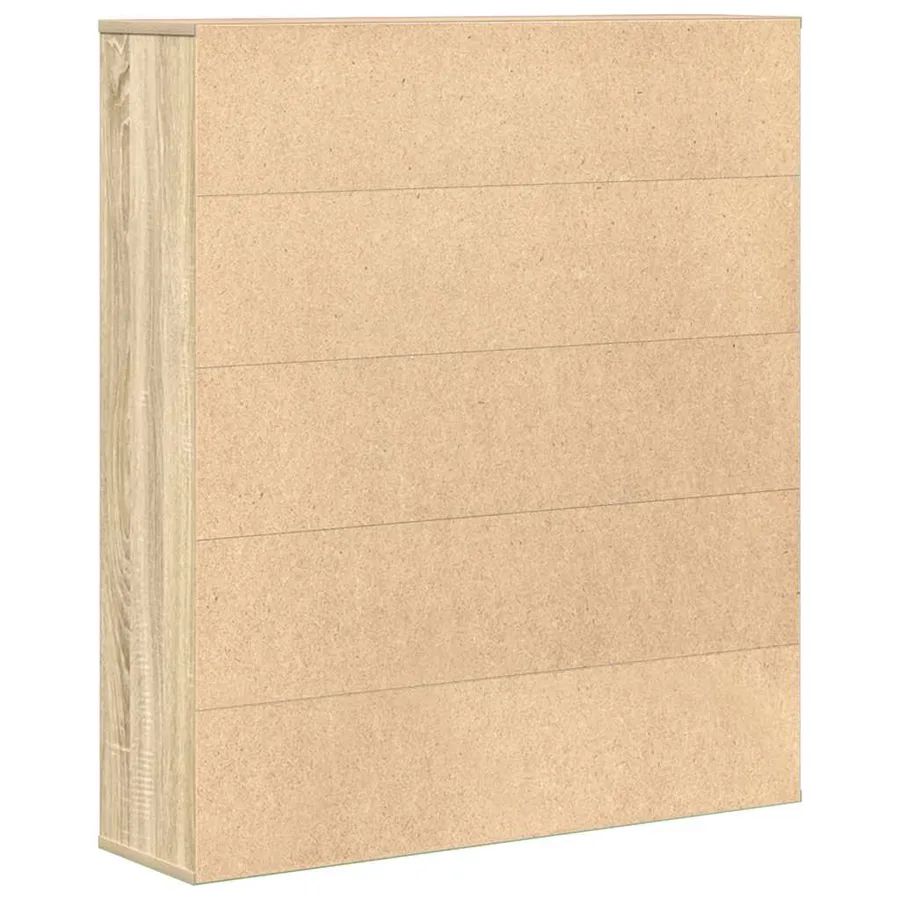 Bibliothèque chêne sonoma 89x24x101,5 cm bois d'ingénierie - 6