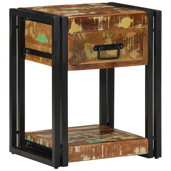 Cabinet de chevet 2 pcs 40 x 35 x 50 cm Bois Recyclé Solide