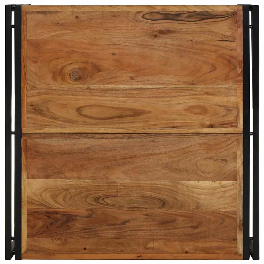 Table basse 80x80x35 cm bois massif acacia - 4