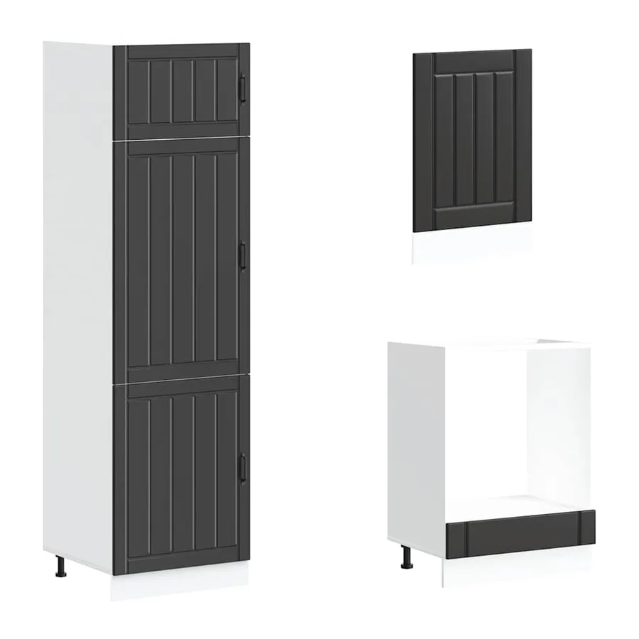 Ensemble d'armoires de cuisine 7 pcs Lucca bois d'ingénierie - 5