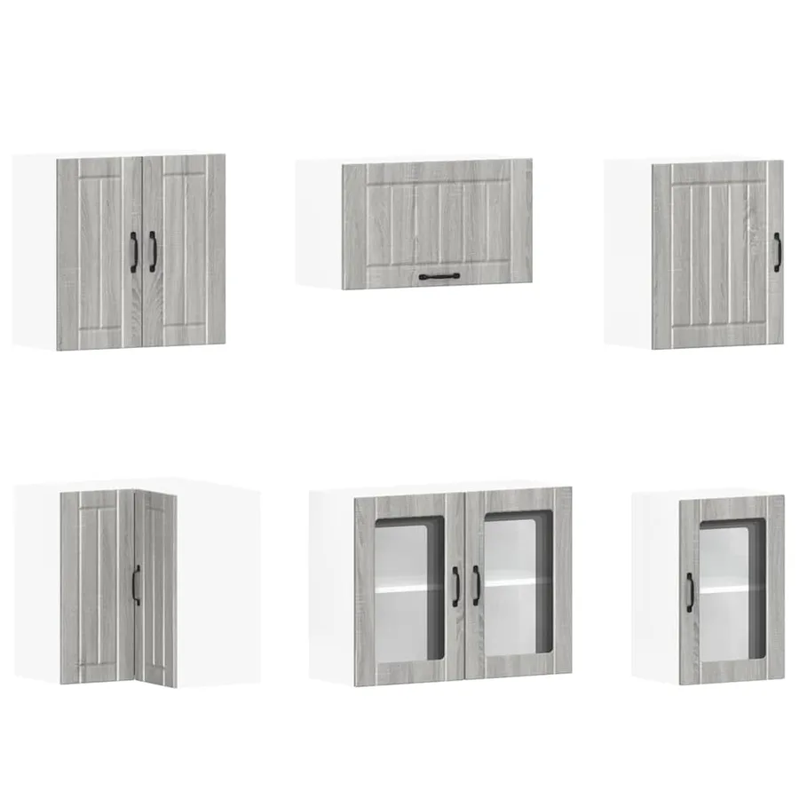 Ensemble d'armoires de cuisine 11 pcs Lucca bois d'ingénierie - 5