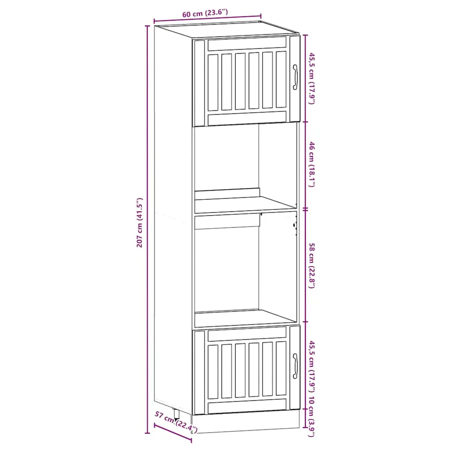 Ensemble d'armoires de cuisine 7 pcs Kalmar bois d'ingénierie - 10