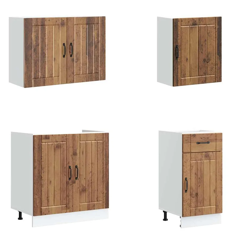 Ensemble d'armoires de cuisine 7 pcs Lucca bois d'ingénierie - 4