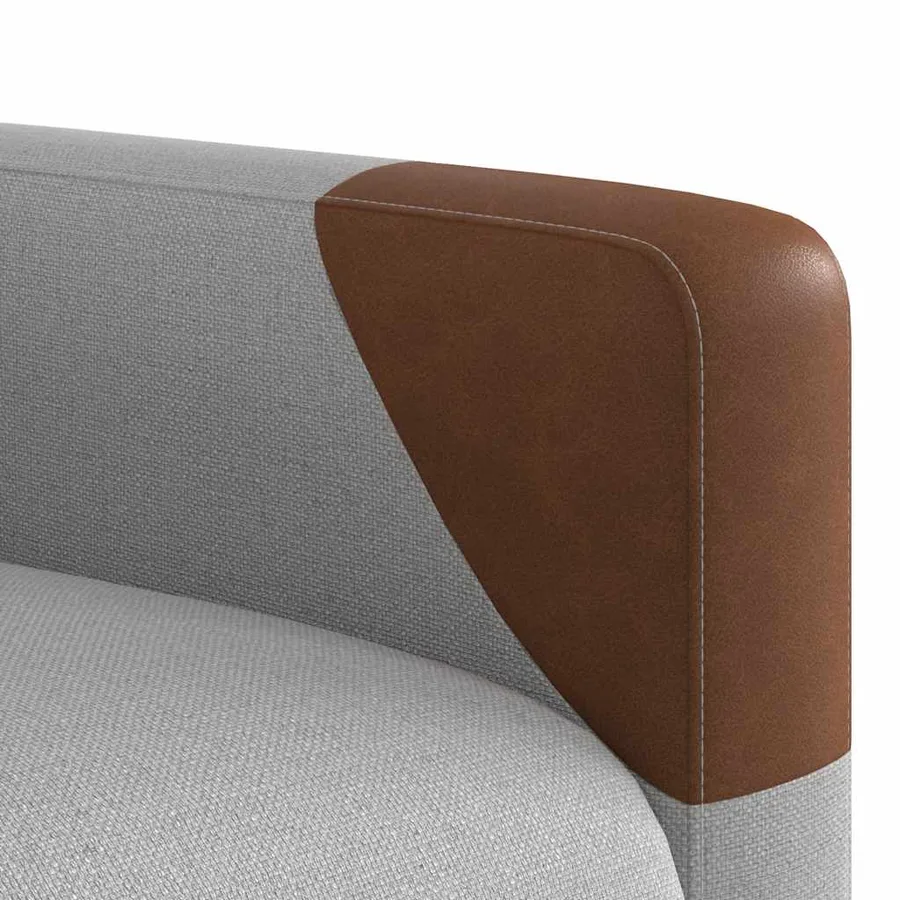 Fauteuil inclinable de massage électrique gris nuage tissu - 12