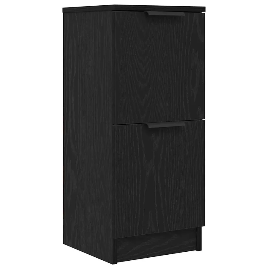 Buffet Chêne noir 30 x 30 x 70 cm Bois d'ingénierie - 2