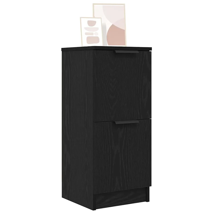 Buffet Chêne noir 30 x 30 x 70 cm Bois d'ingénierie - 3