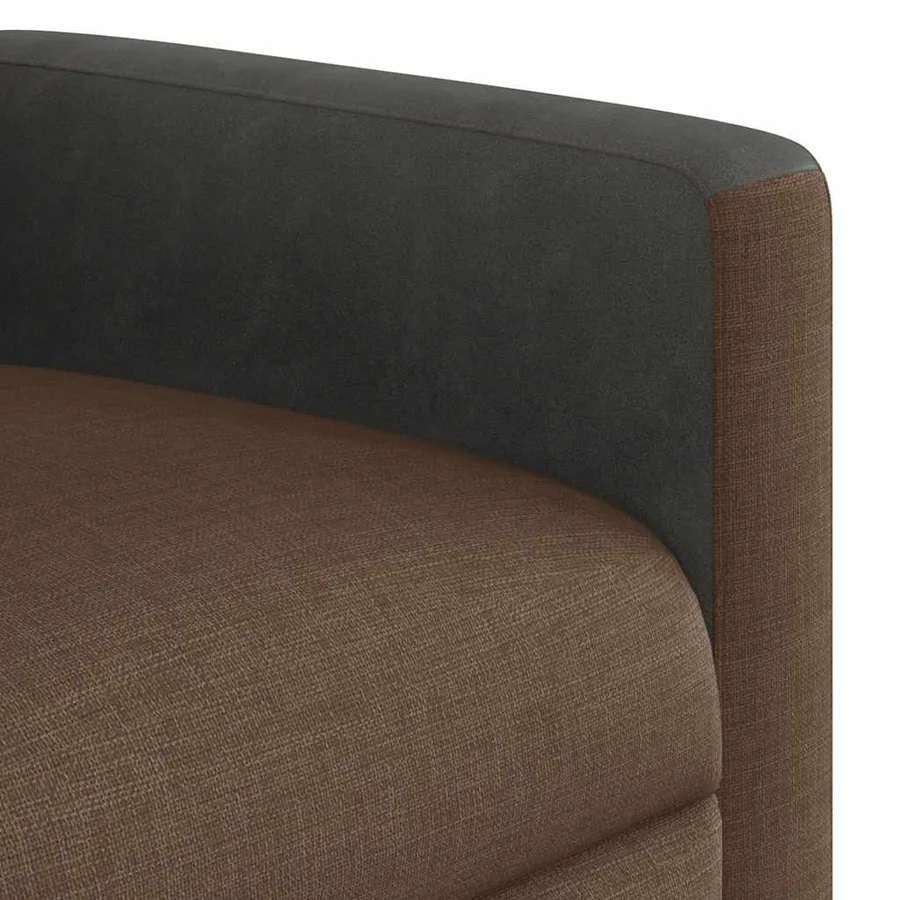 Fauteuil inclinable électrique Marron Tissu - 11