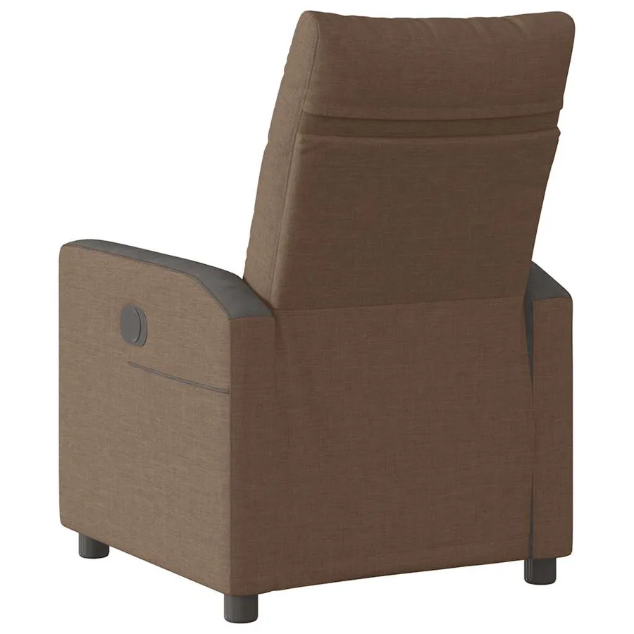 Fauteuil inclinable électrique Marron Tissu - 7