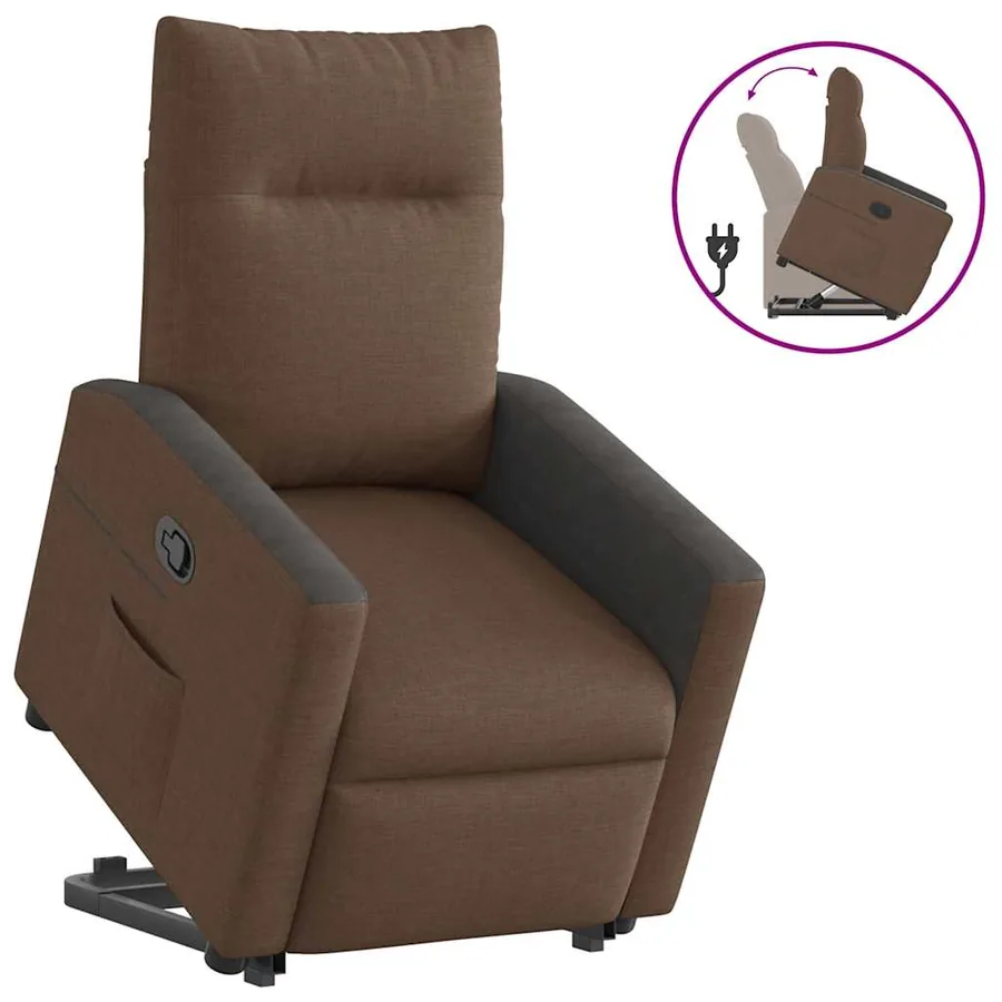 Fauteuil inclinable Marron Tissu