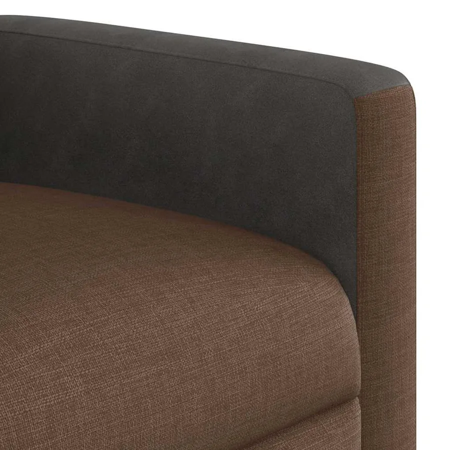 Fauteuil inclinable Marron Tissu - 12