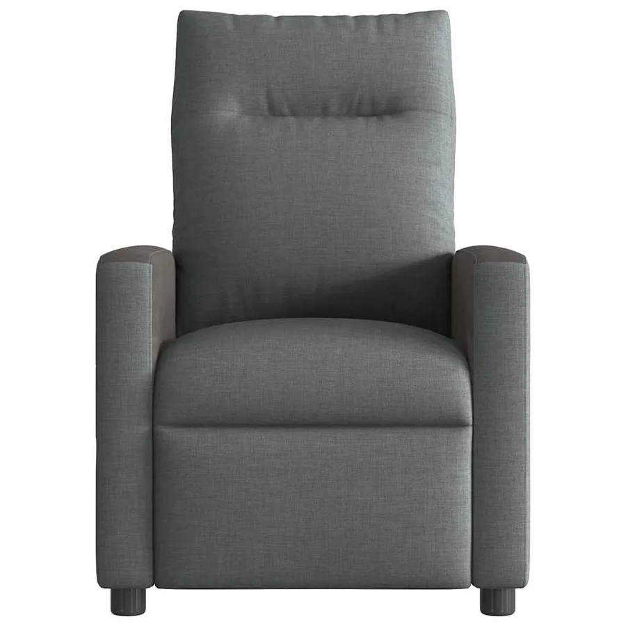 Fauteuil inclinable en tissu gris foncé - 3