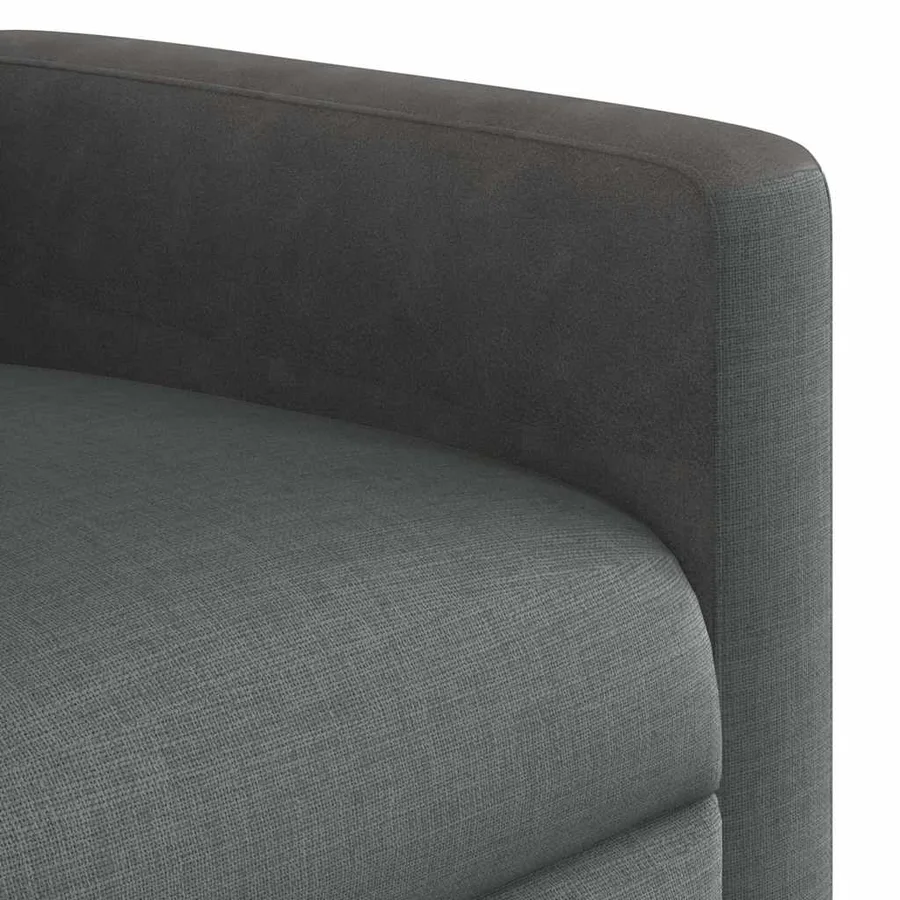 Fauteuil inclinable en tissu gris foncé - 9