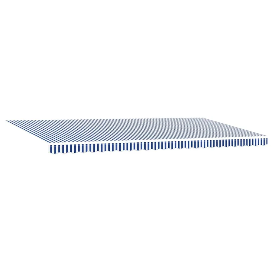 Auvent Rétractable Bleu et Blanc 600 × 300 cm - 5