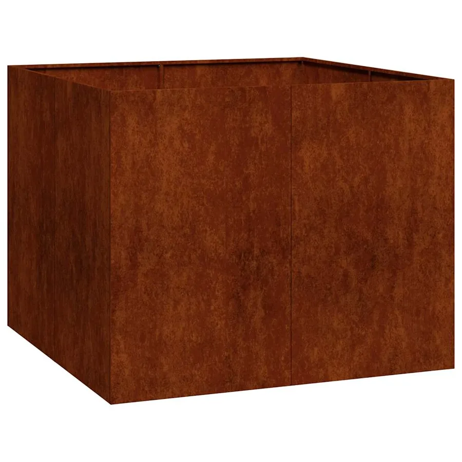 Jardinière rouillé 100x100x80 cm acier inoxydable - 2
