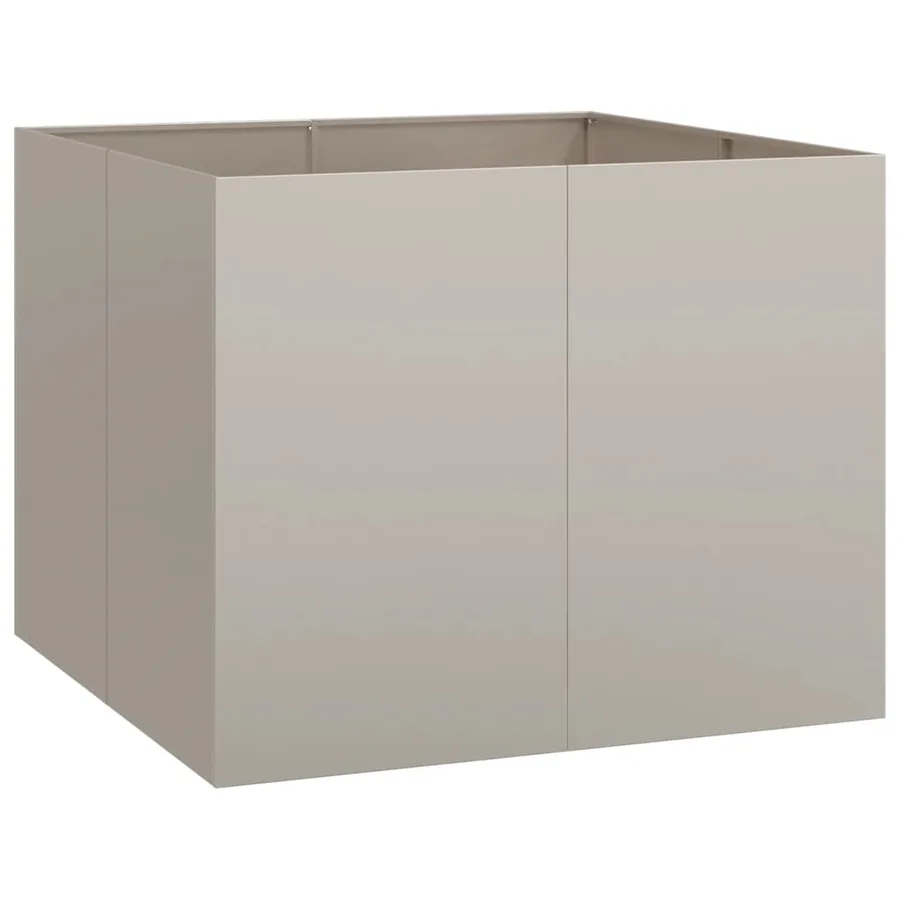 Jardinière rouillé 100x100x80 cm acier inoxydable - 5
