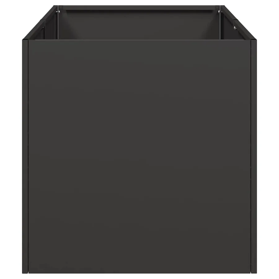 Jardinière noir 40x80x40 cm acier laminé à froid - 4