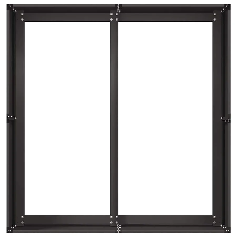 Jardinière noir 80x80x40 cm acier laminé à froid - 5