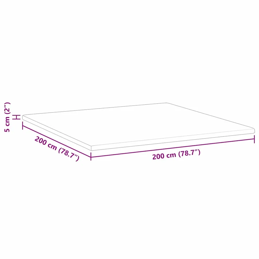 Surmatelas en Coco Blanc 200 x 200 cm Tissu jacquard - 12