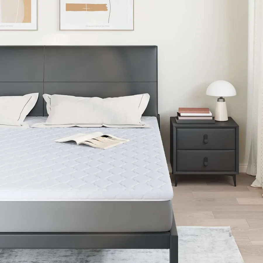 Surmatelas en Coco Blanc 180 x 200 cm Tissu jacquard - 3