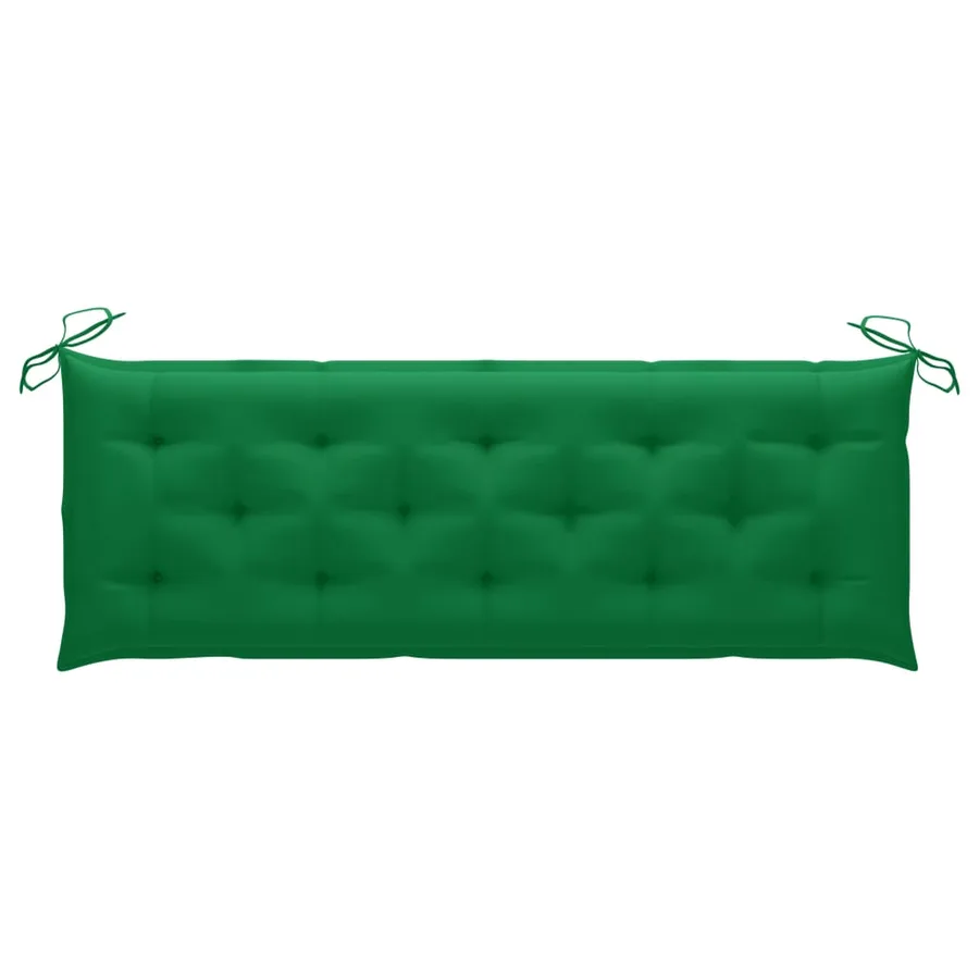 Banc de jardin 3 places avec coussin 150 cm Bois d'eucalyptus - 8