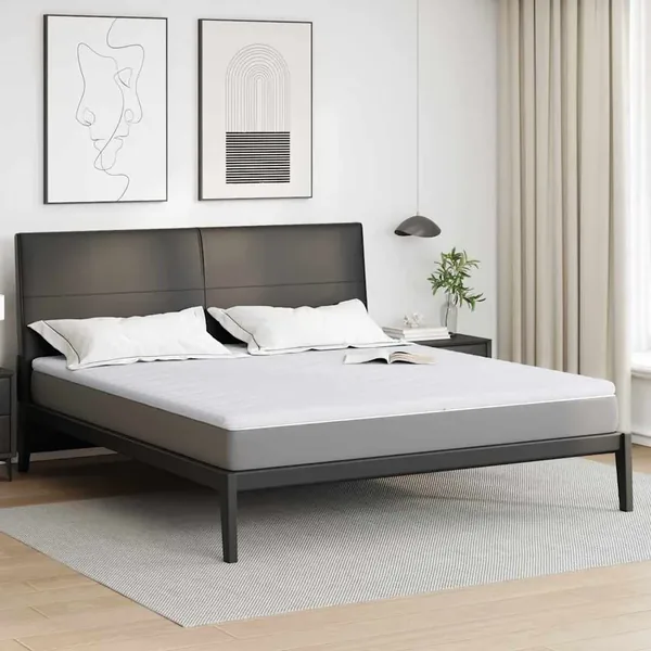 Surmatelas Blanc 180 x 200 cm Tissu en Tricot