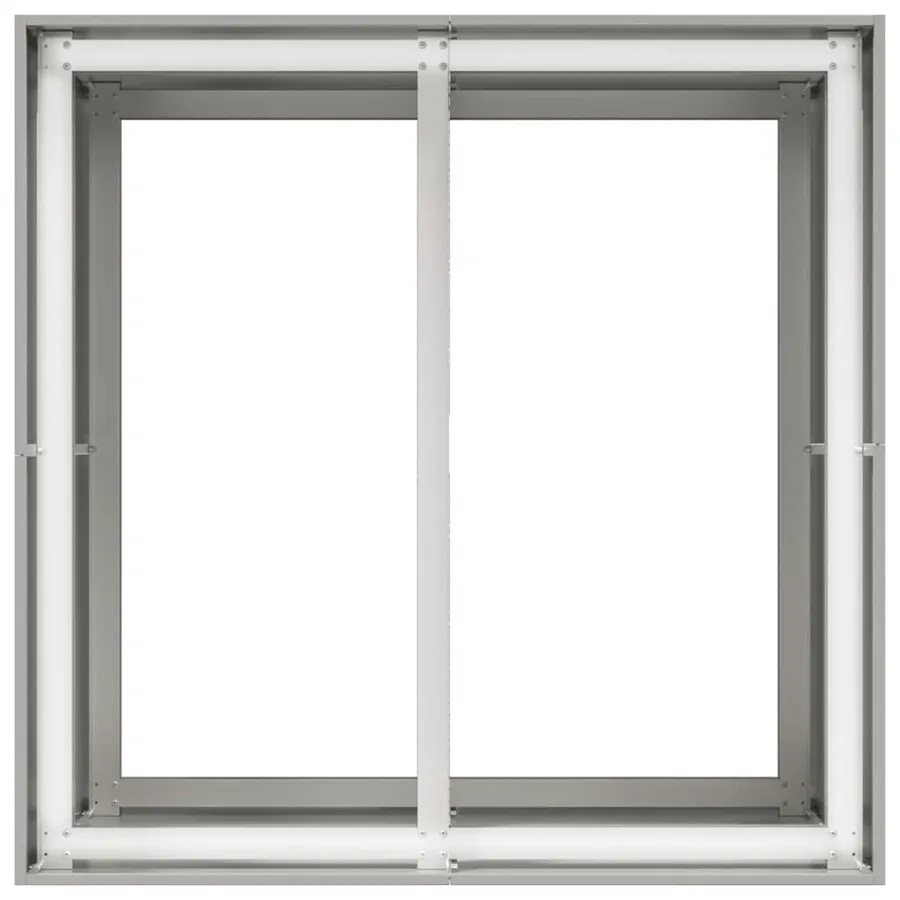 Jardinière 80x80x80 cm acier inoxydable - 5