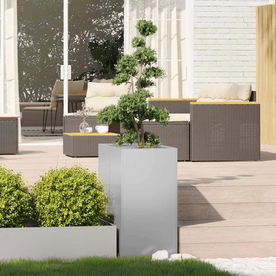 Jardinière 40x80x80 cm acier galvanisé - 3
