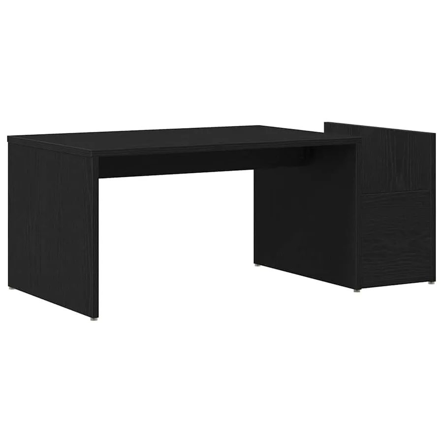Table basse Chêne noir 90 x 45 x 35 cm Bois d'ingénierie - 2