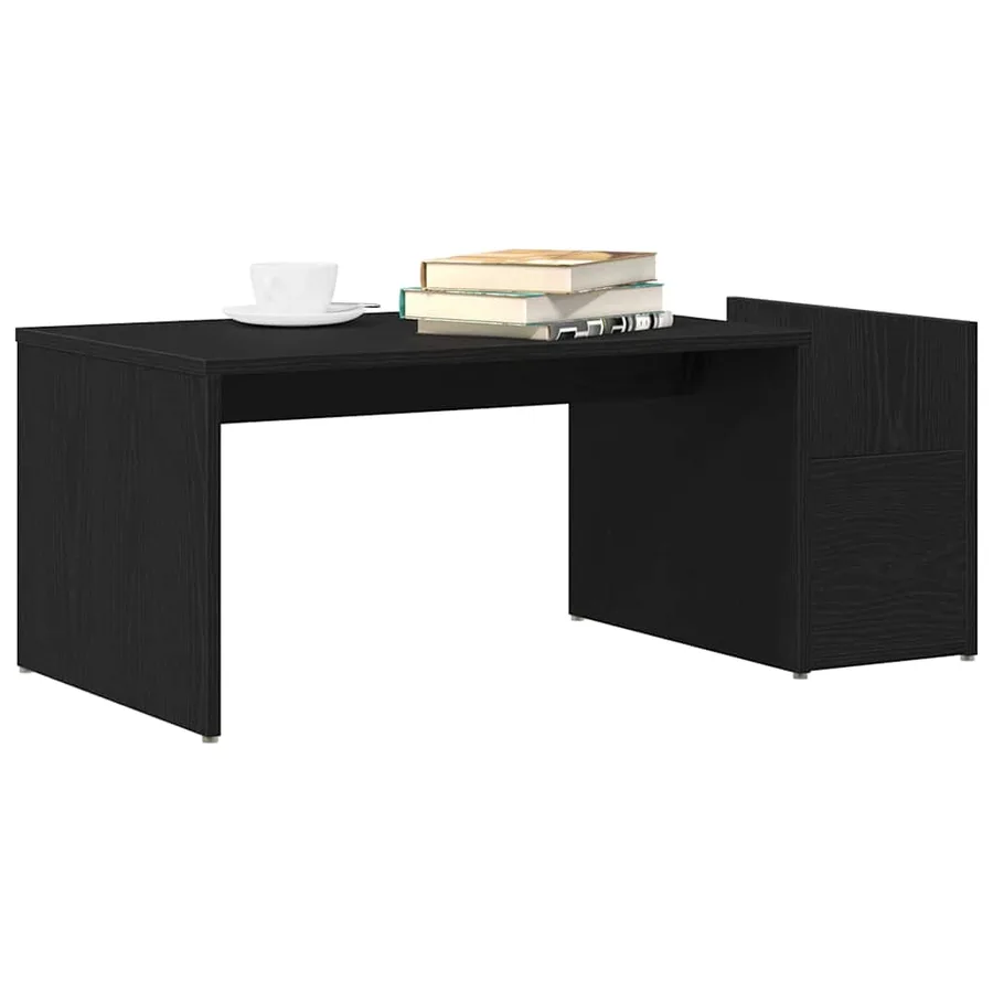 Table basse Chêne noir 90 x 45 x 35 cm Bois d'ingénierie - 3